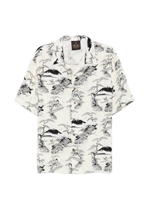 Camicia uomo manica corta con fantasia all-over MAUNA KEA | MKU142SN